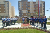 طلاب جامعة بنها يشاركون الرئيس السيسي افتتاح عددا من المشروعات السكنية بالمدن الجديدة