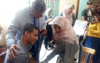 «المغربى» يتفقد إجراءات الكشف الطبي على الطلاب الجدد بجامعة بنها